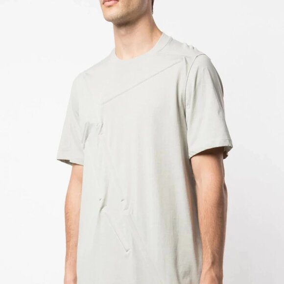 Rick Owens: Runway Aluminum Loose Rod Oyster Level T Shirt SS19 Babel - Picture 13 of 16